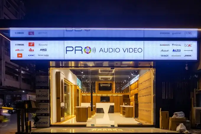 Pro Audio Video store front in Andheri West, Mumbai