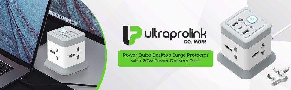 UltraProlink Power Qube Surge Protector UM1050U — surge protector power cube - product photo 1