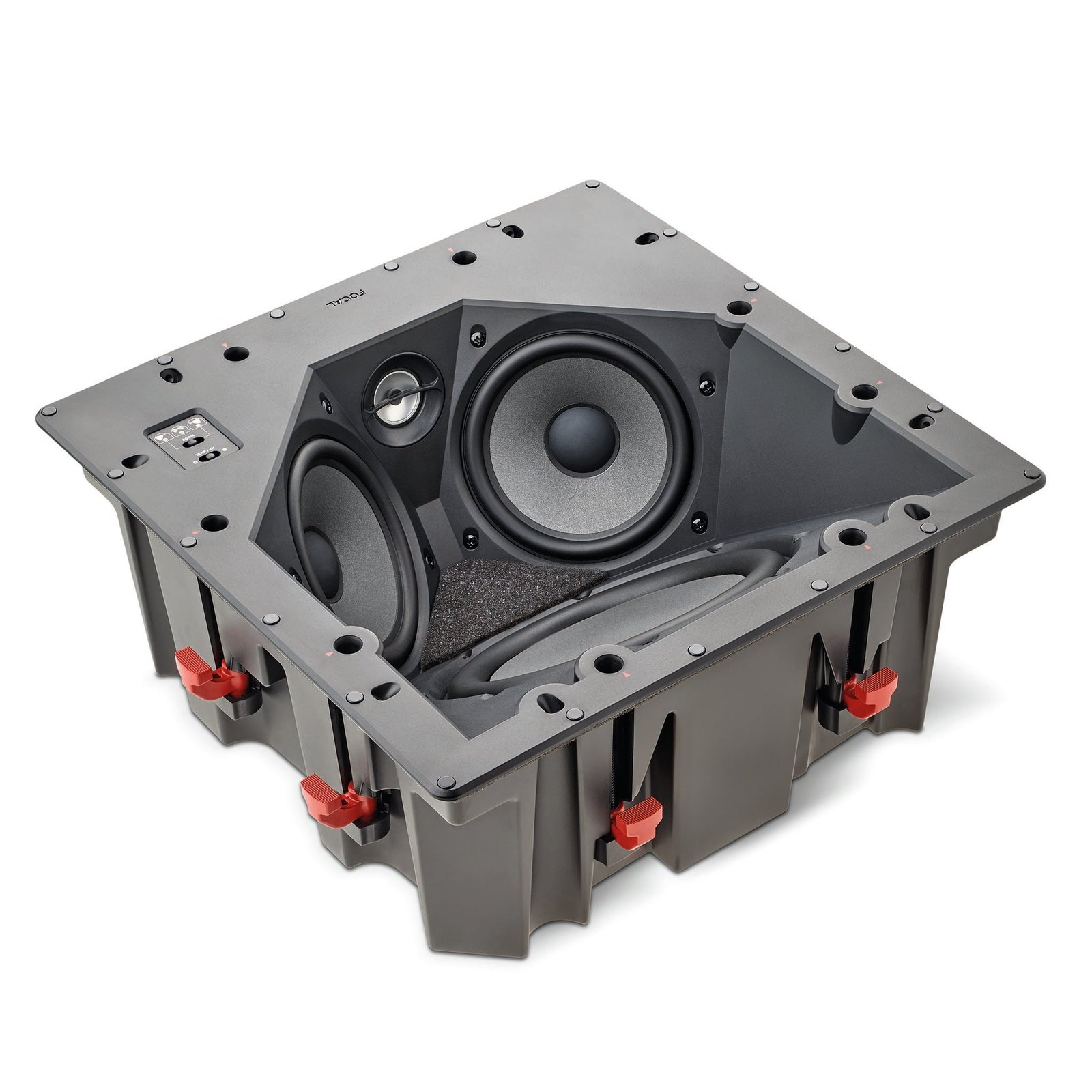 Focal 100ICLCR5 Angled In-Ceiling LCR Speaker angled back-box view
