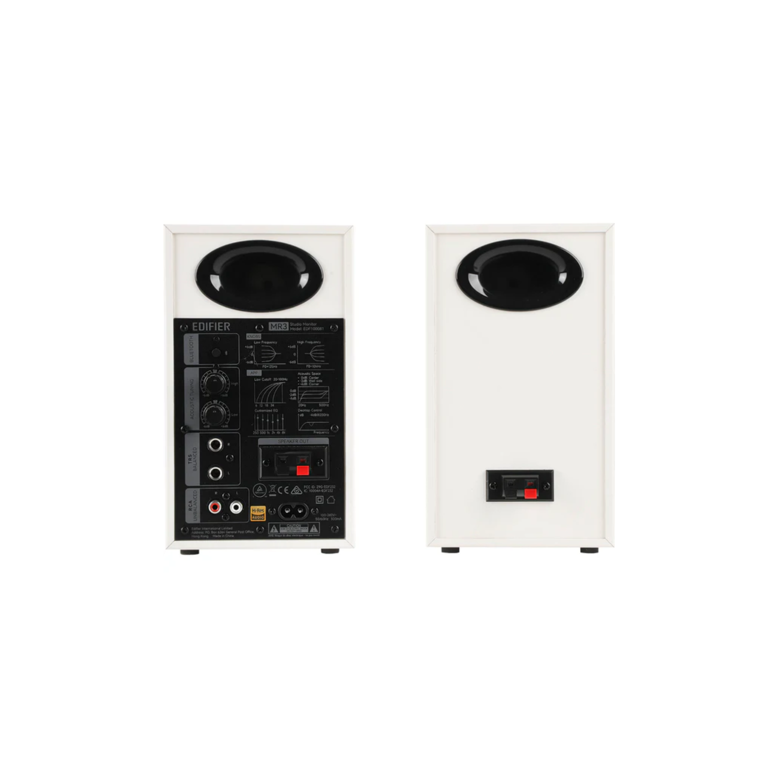 Edifier MR3 3.5-inch powered studio monitor pair in white - product photo 3