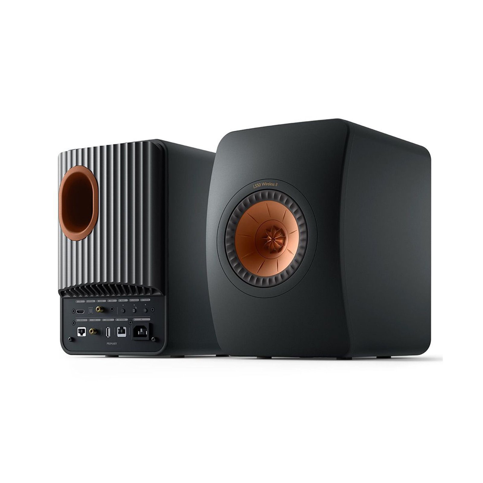 KEF LS50 Wireless II bookshelf speakers in carbon black - product photo 2