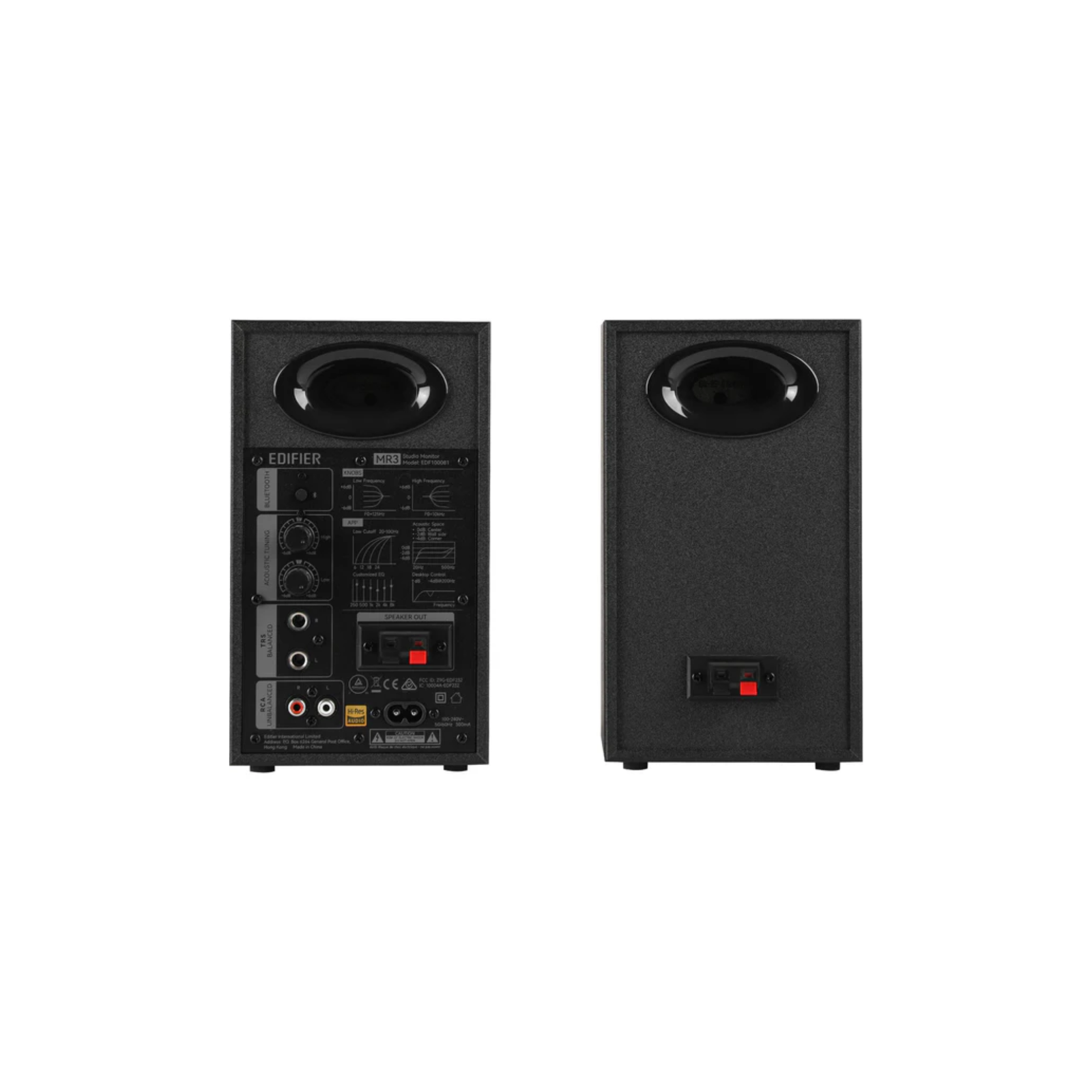 Edifier MR3 3.5-inch powered studio monitor pair in black - product photo 3