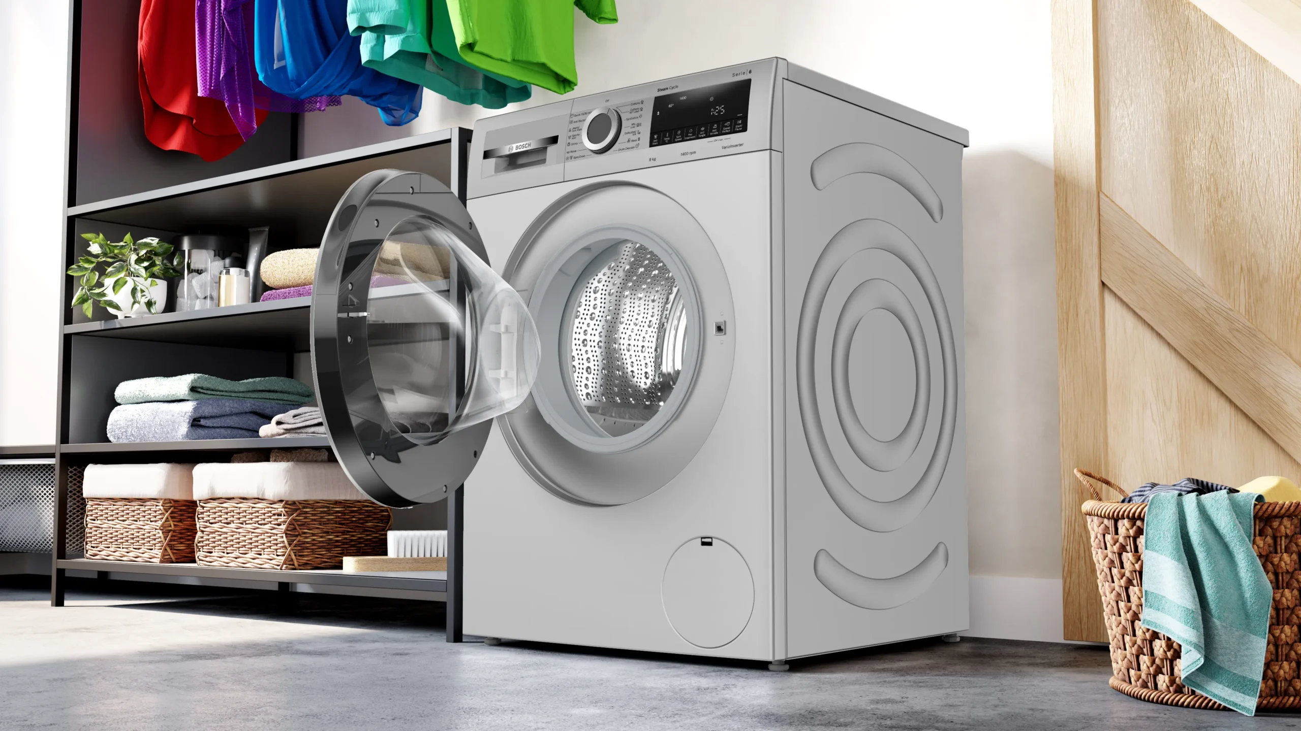 Bosch WGA1340SIN Series 6 8kg Fully Automatic Front Load Washing Machine - Silver