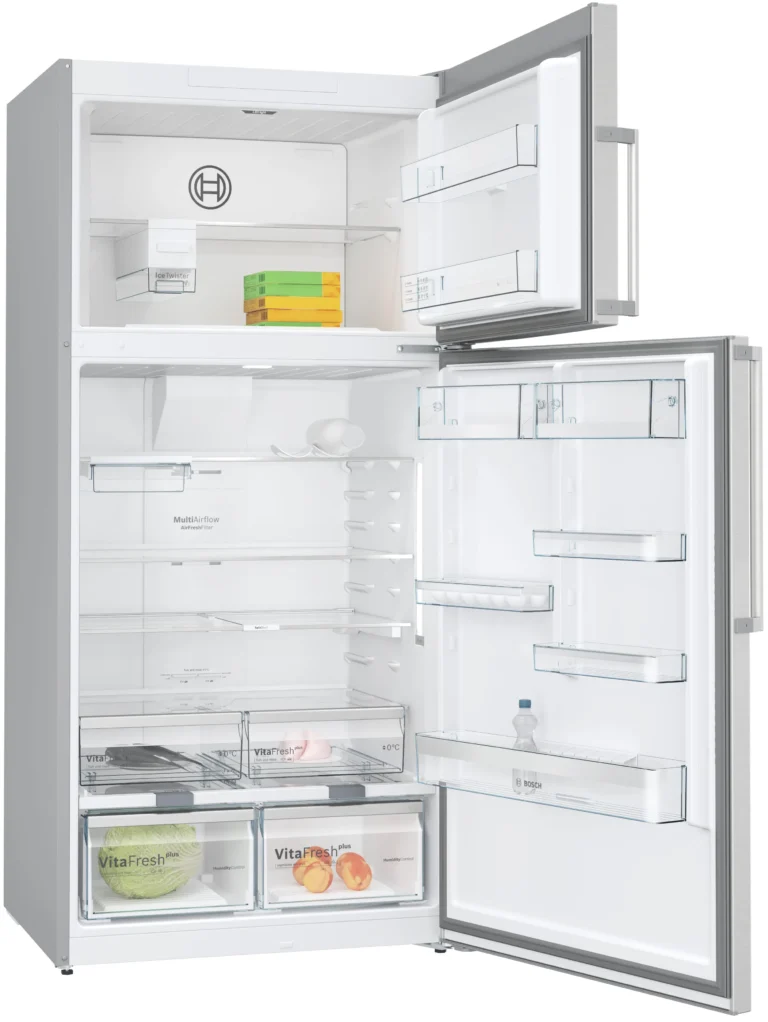 Bosch KDN86AID0I 641L Frost Free Double Door Refrigerator - Brushed Steel