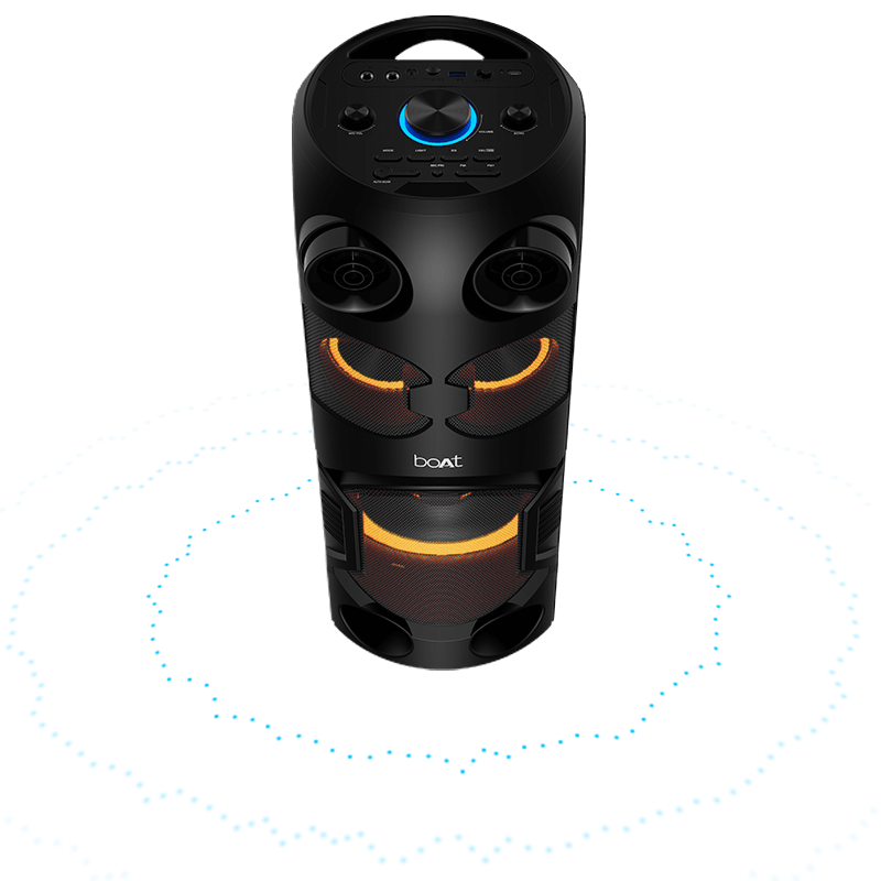 boAt PartyPal 200 Phantom Black Portable Bluetooth Party Speaker