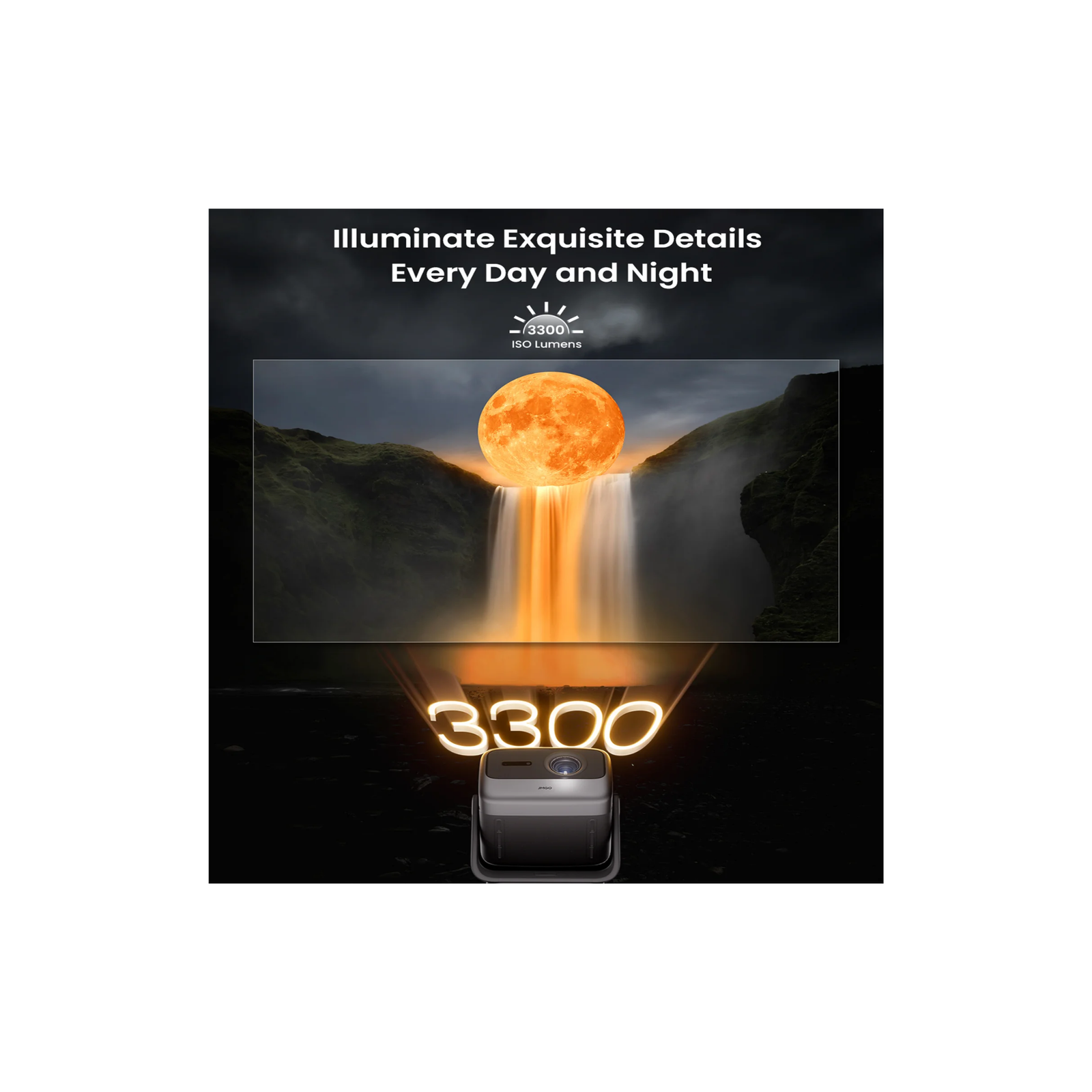 JMGO N1S Ultimate smart portable 4K triple laser projector - product photo 2