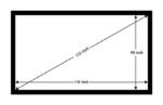 Big Vue 133 Inches Fixed Frame Projector Screen 16:9 Diagonal Active 3d 4k Ultra Hd Projector Screen For Classroom, Office & Home Theater (133 Inch, White) - Image 6