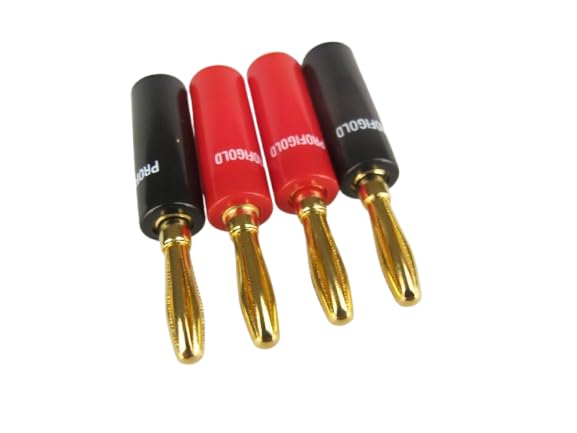 NEDIS Profigold Banana Plugs 4mm Screw Type (2 Pairs, Black and Red) — Speaker Banana Plugs - product photo 2