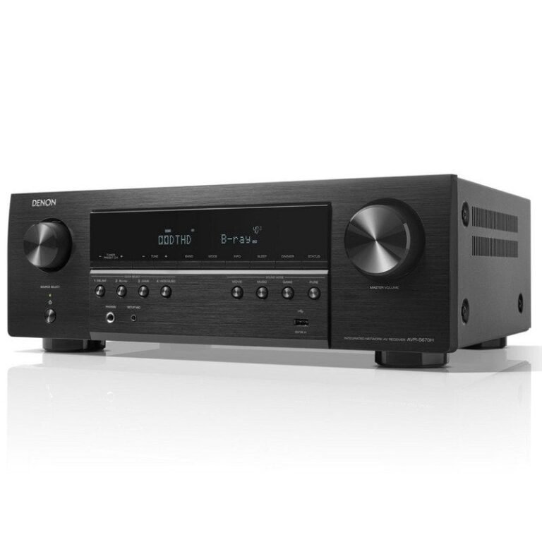 Denon AVR-S670H 5.2-Channel 8K AV Receiver Black