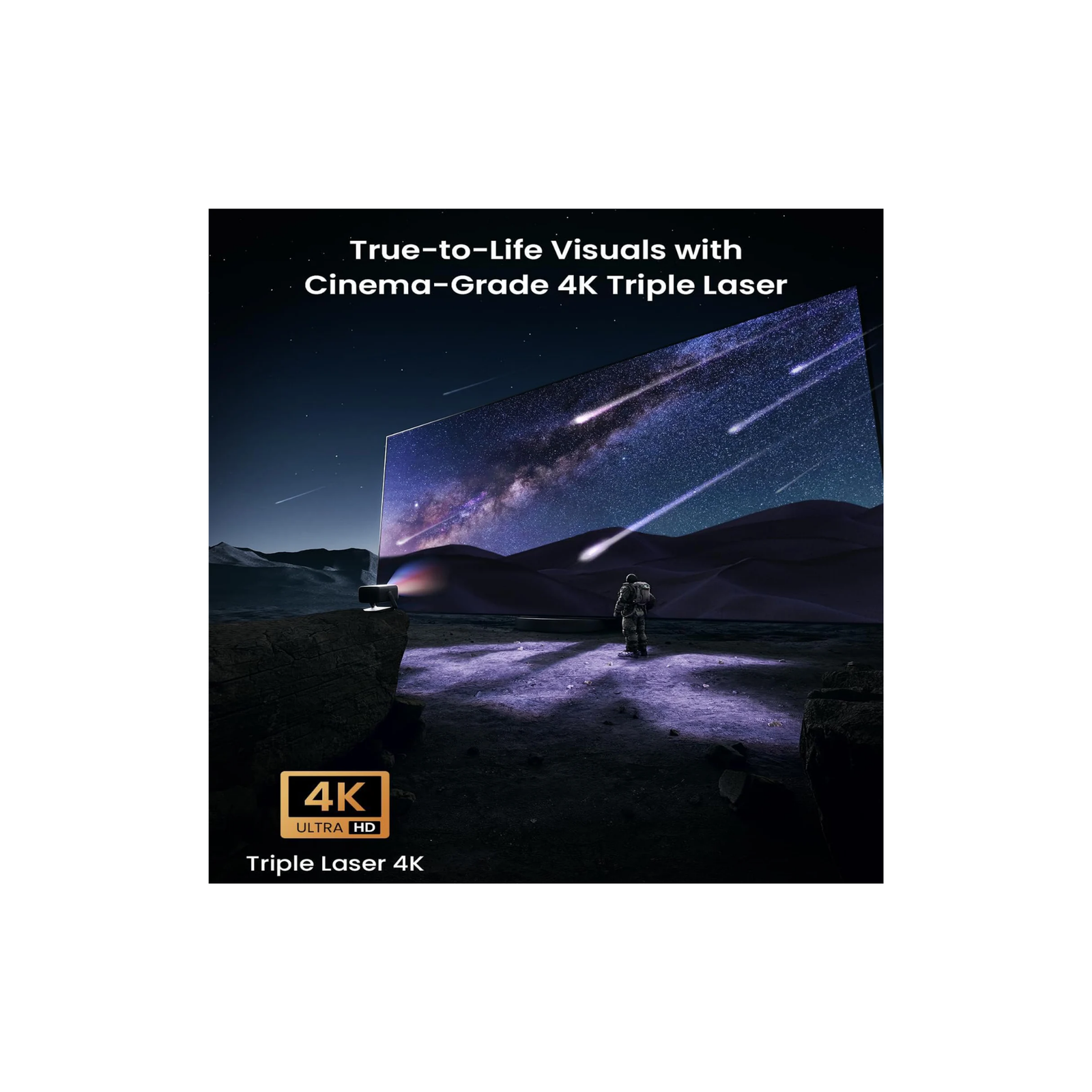 JMGO N1S Ultimate smart portable 4K triple laser projector - product photo 3