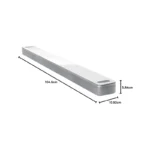 4.avstore bose smart ultra soundbar front angled view with dimension white