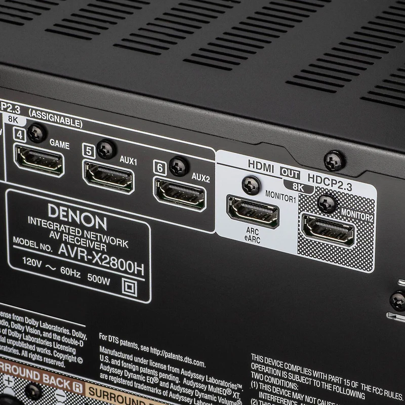 4.avstore denon avr x2800h hdmi output close up