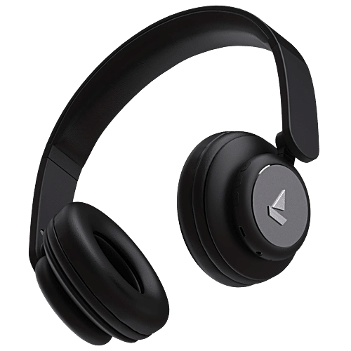 boAt ROCKERZ 450R Bluetooth Headphones - Luscious Black
