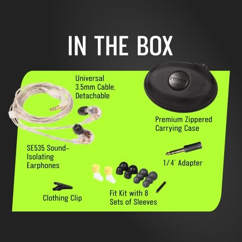 Shure SE535-CL-A Sound Isolating Earphones — triple driver in-ear monitors - product photo 4