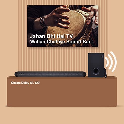 FINGERS Octane Dolby WL120 120W Bluetooth Soundbar with Wireless Subwoofer - Rich Black - Image 3