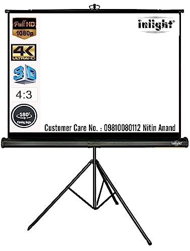 Inlight Cineview Tripod Projector Screen 8 x 6 ft