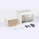 Edifier D32 Tabletop Wireless Speaker, Hi-res Audio Bluetooth Speaker, Portable Retro Combo Speaker, 60 Watts Rms, Bluetooth 5.3, 11-hour Playtime, White - Image 2