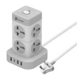 Ultraprolink 16 In 1 Tower Extension Board | Surge Protector & Spike Guard | 12 Ac Sockets (2500w) +2 Usb-a +2 Type C Port 3.4a-17w | 2m Isi Cable Power Strip For Home | Power Tower 12 | Um1190u - Image 8
