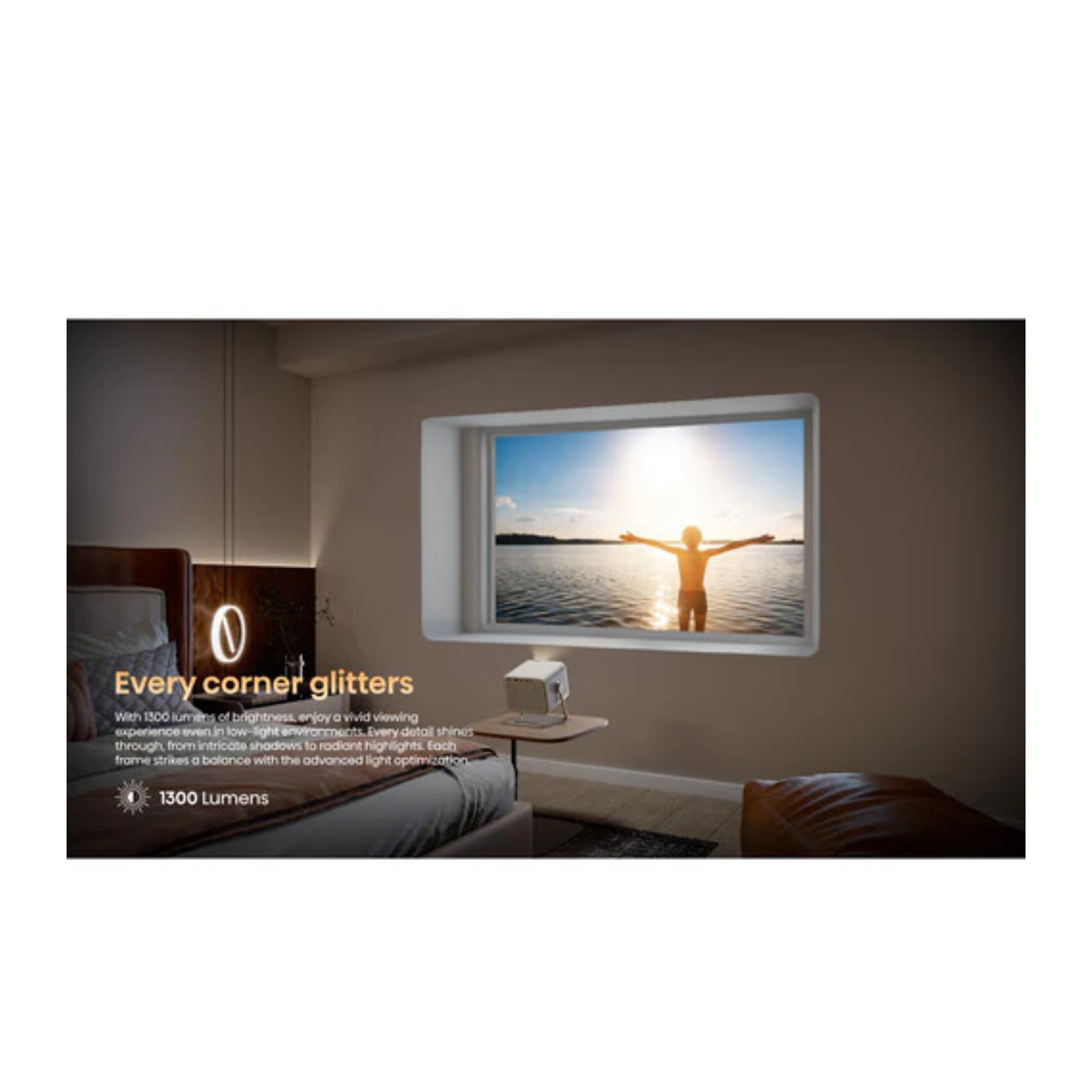 Hisense M2 Pro 4K UHD triple laser smart portable projector - product photo 4