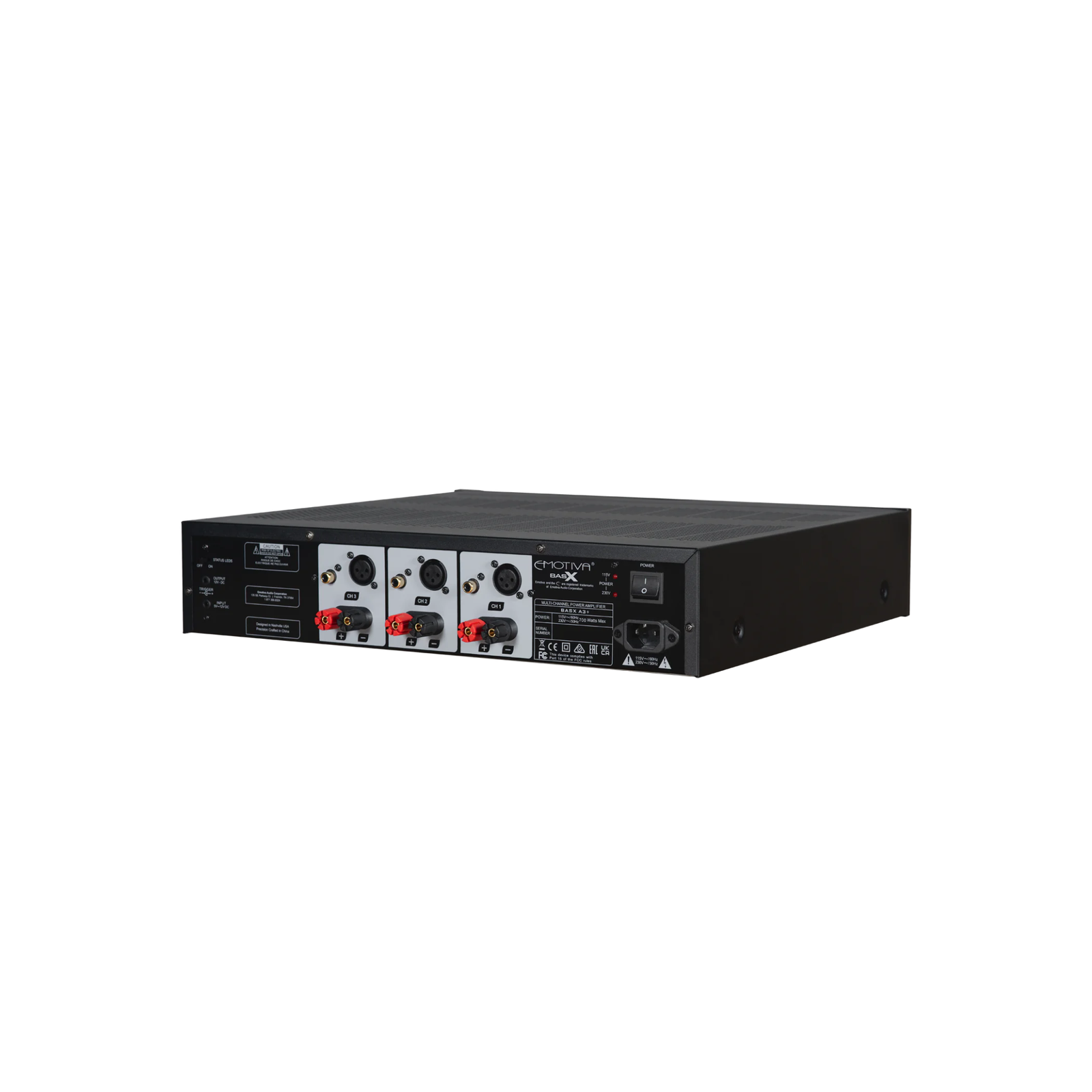 Emotiva BasX A3+ 3-channel stereo power amplifier - product photo 4
