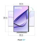 Benq Ma270u, 27 Inch (68.58 Cm), 4k Ips 3840x2160, 60hz, Monitor For Mac,p3 Color Gamut, Hdmi, Dual Usb-c(90w Pd),brightness & Volume Control,has Stand,display Pilot2.0,integrated Mac Controls(silver) - Image 9