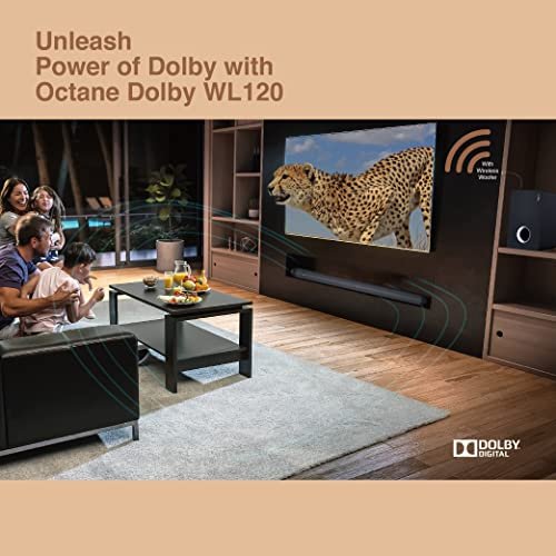 FINGERS Octane Dolby WL120 120W Bluetooth Soundbar with Wireless Subwoofer - Rich Black - Image 4