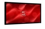 Big Vue 133 Inches Fixed Frame Projector Screen 16:9 Diagonal Active 3d 4k Ultra Hd Projector Screen For Classroom, Office & Home Theater (133 Inch, White)