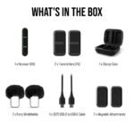 Rode Wireless Micro - Compact Wireless Microphone, Two Mics with Charge Case for Smartphone Content Creation - USB-C, Black - Image 8