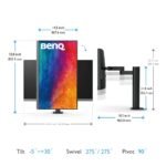 Benq Creative Pro Pd2706ua 27"(68cm) Ips 4k Hdr10 Ergoarm Monitor| 95% P3 | 100% Rec709| 100% Srgb| Usb-c(pd90w)| Pantone Skintone Validated|deltae<3|cad/cam|animation Mode|hdmi|dp(grey) - Image 5