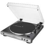 Audio-technica At-lp60x-gm Fully Automatic Belt-drive Stereo Turntable, Gunmetal/black, Hi-fi, 2 Speed, Dust Cover, Anti-resonance, Die-cast Aluminum Platter - Image 2