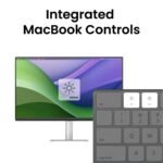 Benq Ma270u, 27 Inch (68.58 Cm), 4k Ips 3840x2160, 60hz, Monitor For Mac,p3 Color Gamut, Hdmi, Dual Usb-c(90w Pd),brightness & Volume Control,has Stand,display Pilot2.0,integrated Mac Controls(silver) - Image 2