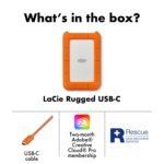 Lacie Rugged Usb-c 2tb Portable External Hard Drive Usb 3.0 Compatible - view 3