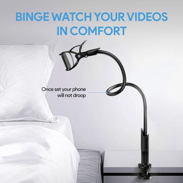Amkette Flexi Phone Holder With Flexible Arm And Clamp