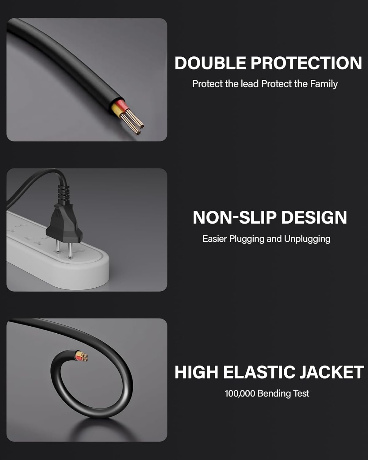 2 Pin Power Cord - Image 3