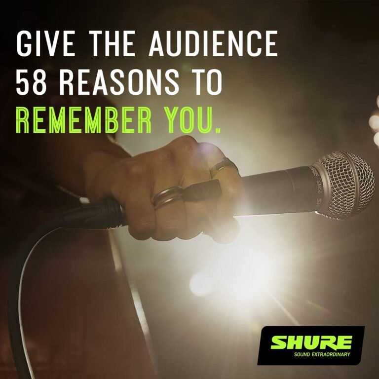 Shure SM58-LC Cardioid Vocal Microphone Without Cable