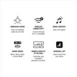 Marshall Heston 60 Soundbar - Dolby Atmos Immersive Sound For Tv, Movies, And Music | Volume, Bass, Treble Controls | Bluetooth, Wi-fi, Hdmi, 3.5 Mm Aux Inputs - Black - Image 12