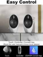 Edifier E25hd 2.0 Bluetooth Multimedia Speaker, 74w Rms, Hi-res Audio, Ldac, Optical & Aux Inputs, Touch & Remote Control, Elegant Design- White - Image 5