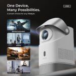 Lenyes Lpr01 Smart Portable Projector | Android Tv Built-in | Auto Focus & Keystone Correction | 720p Hd | 3 W Speaker | Ceiling Projection With 90° Tilt | Wi-fi + Bluetooth Compact Design - Image 7