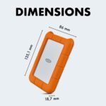 Lacie Rugged Usb-c 2tb Portable External Hard Drive Usb 3.0 Compatible - view 10
