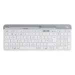 Logitech K580 Slim Multi-device Wireless Keyboard – Bluetooth/receiver, Compact, Easy Switch, 24 Month Battery, Win/mac, Desktop, Tablet, Smartphone, Laptop Compatible - White - Image 9