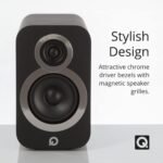 Q Acoustics 3010i Compact Bookshelf Speakers - Pair - Carbon Black - Image 5