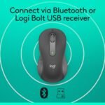 Logitech Signature M650 L Full Size Wireless Mouse - For Large Sized Hands, 2-year Battery, Silent Clicks, Customisable Side Buttons, Bluetooth - Graphite - Image 6
