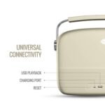 Saregama Carvaan Hindi - Portable Music Player With 5000 Preloaded Songs, FM/BT/AUX (porcelain White) - Image 4