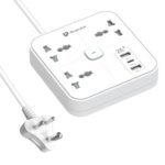 Ultraprolink 16 In 1 Tower Extension Board | Surge Protector & Spike Guard | 12 Ac Sockets (2500w) +2 Usb-a +2 Type C Port 3.4a-17w | 2m Isi Cable Power Strip For Home | Power Tower 12 | Um1190u - Image 7