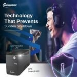 Microtek Legend 650 Line Interactive Ups 650va/360w, Micro Processor Based Ups System, An Ideal Power Backup & Protection For Desktop Pc & Home Office With 2 Years On Electronics And 1 Year On Battery - Image 3