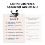 Dji Mic 3 (2 Tx + 1 Rx + Charging Case), Wireless Microphone For Iphone/android/camera, 32-bit Float Internal Recording, Dual Band Anti-interference, Adaptive Gain Control For Balanced Volume, 28h Use - Image 5