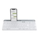 Logitech K580 Slim Multi-device Wireless Keyboard – Bluetooth/receiver, Compact, Easy Switch, 24 Month Battery, Win/mac, Desktop, Tablet, Smartphone, Laptop Compatible - White - Image 8