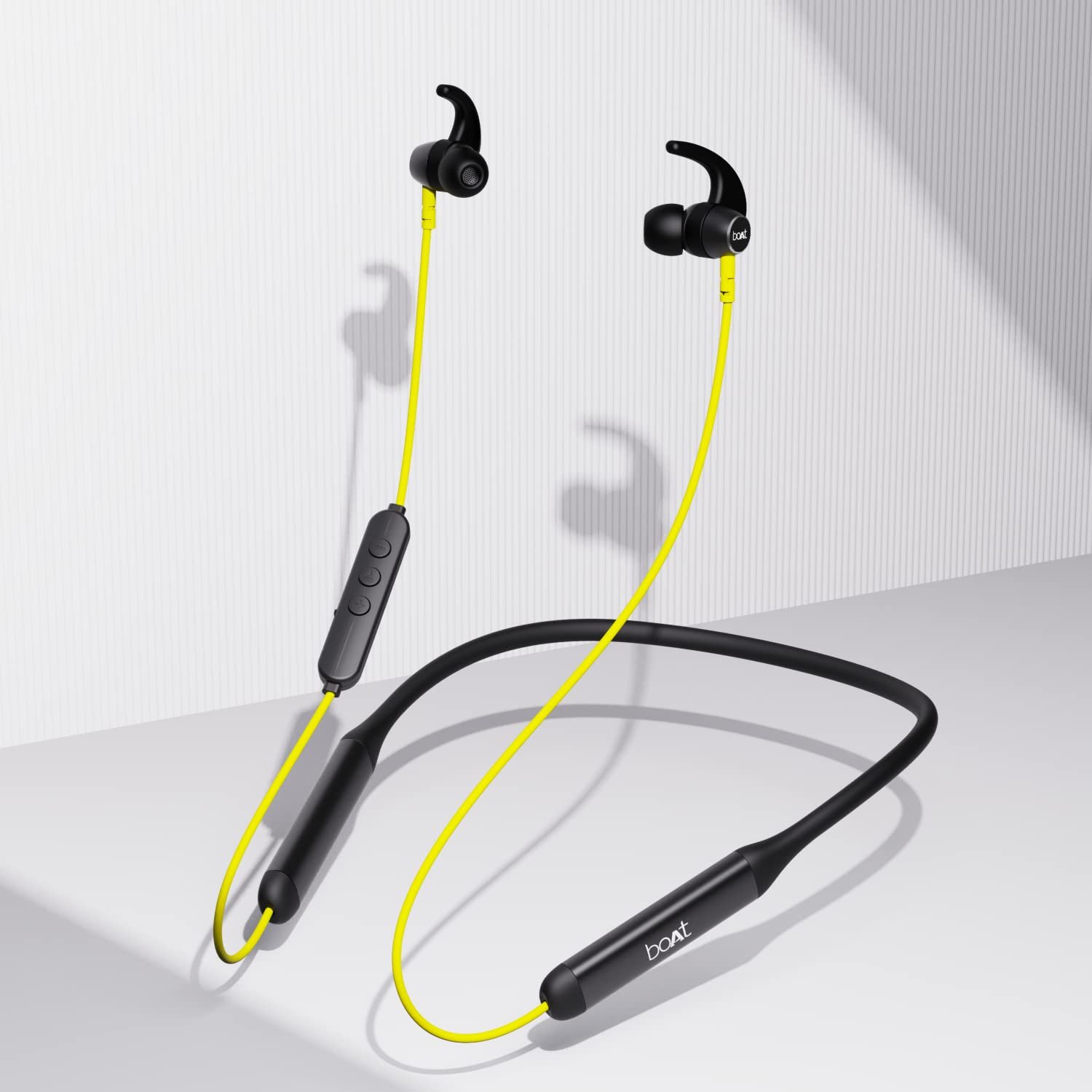 boAt ROCKERZ 330 Bluetooth Neckband Earphones - Blazing Yellow