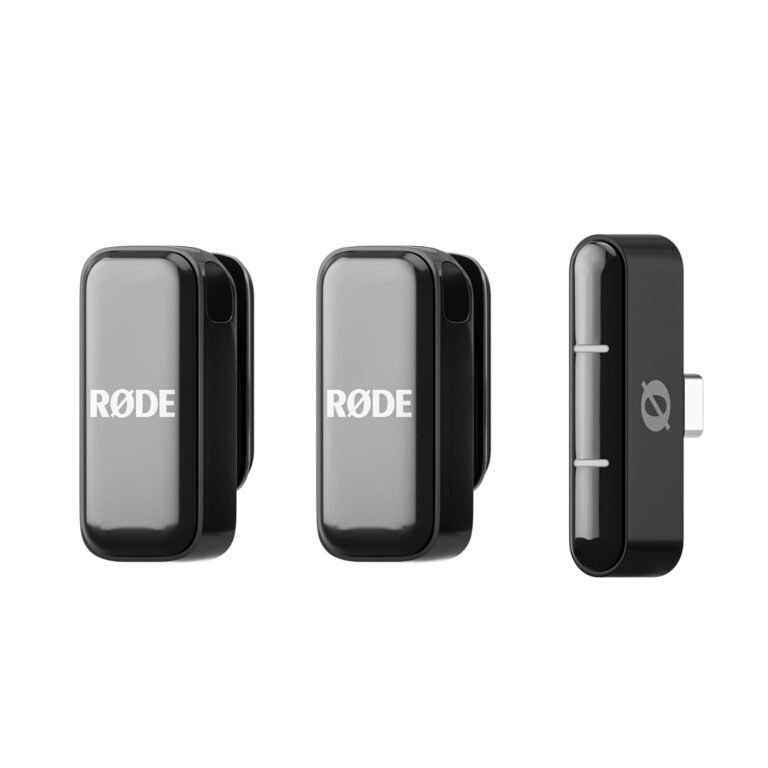 Rode Wireless Micro - Compact Wireless Microphone, Two Mics With Charge Case For Smartphone Content Creation - Usb-c, Black
