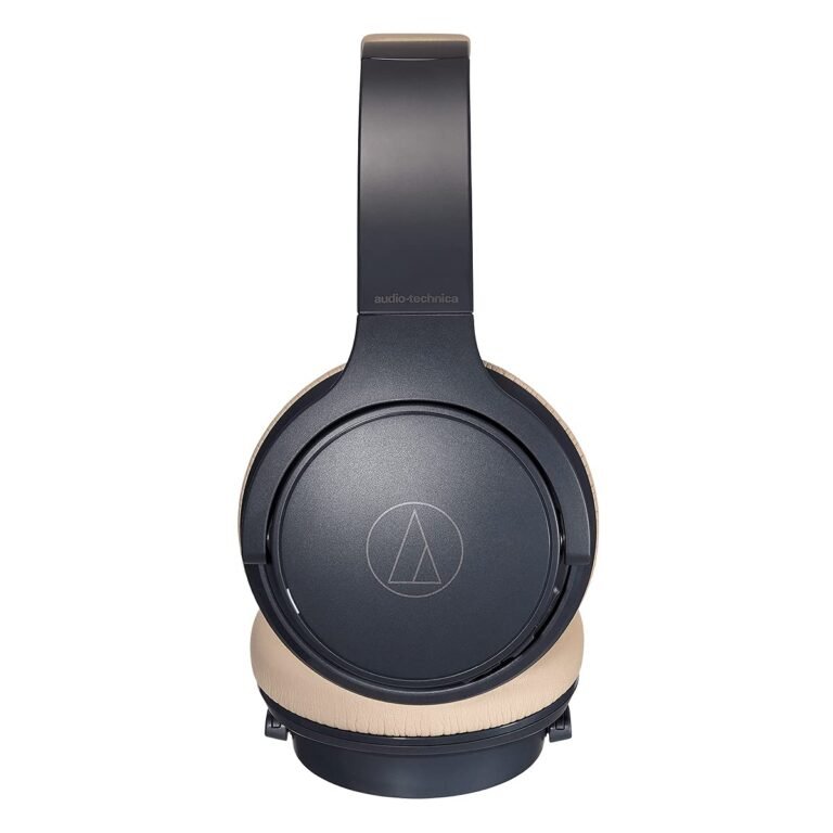 Audio-Technica ATH-S220BT Navy/Beige Wireless On-Ear Headphones